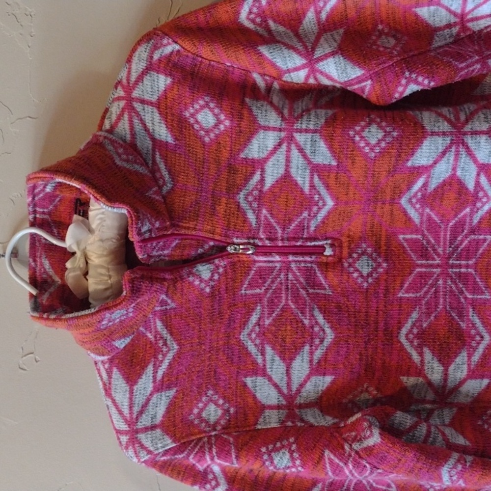 Spyder 1/4 Zip Pullover Salmon and Pink - Picture 1 of 6
